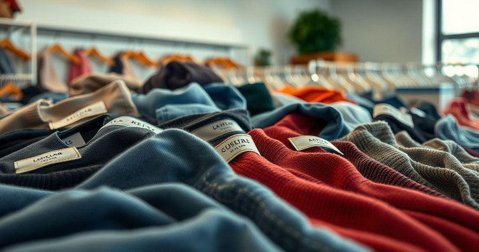 Etiquetas para confecção de roupas