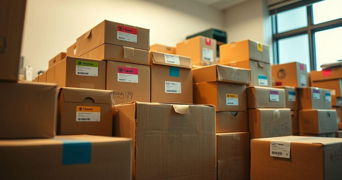 Etiquetas para Caixas de Papelão: Como Organizar e Identificar com Eficiência